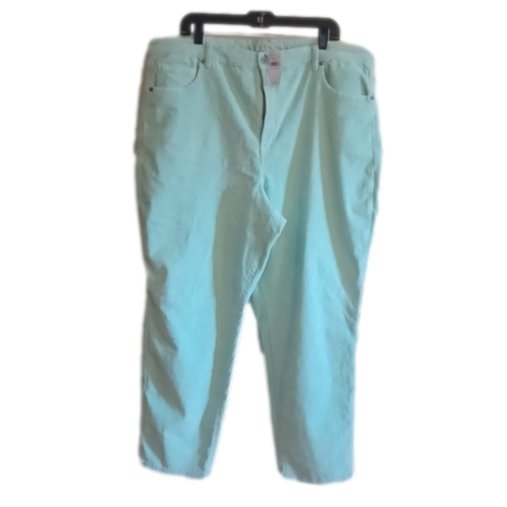 American Eagle plus size light green NWT corduary pants, size 22. Gift idea!
